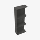 AA-WES530 Wall End Shelf with Open Shelves | TSG Forevermark Blaze Black Shaker - image 6