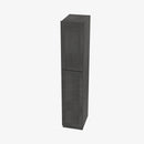 AA-WP1884 Double Door 18 Inch Tall Wall Pantry Cabinet | Blaze Black Shaker - image 4