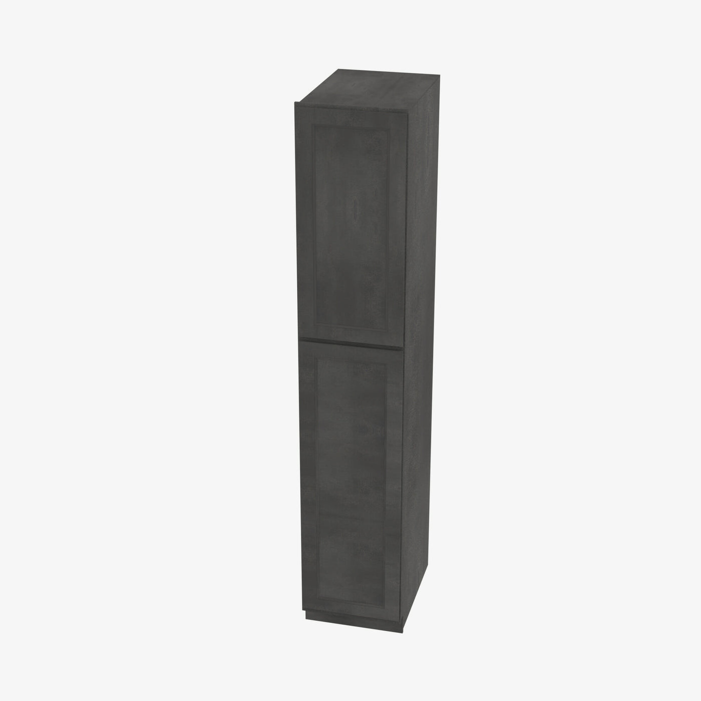 AA-WP1590 Double Door 15 Inch Tall Wall Pantry Cabinet | Blaze Black Shaker