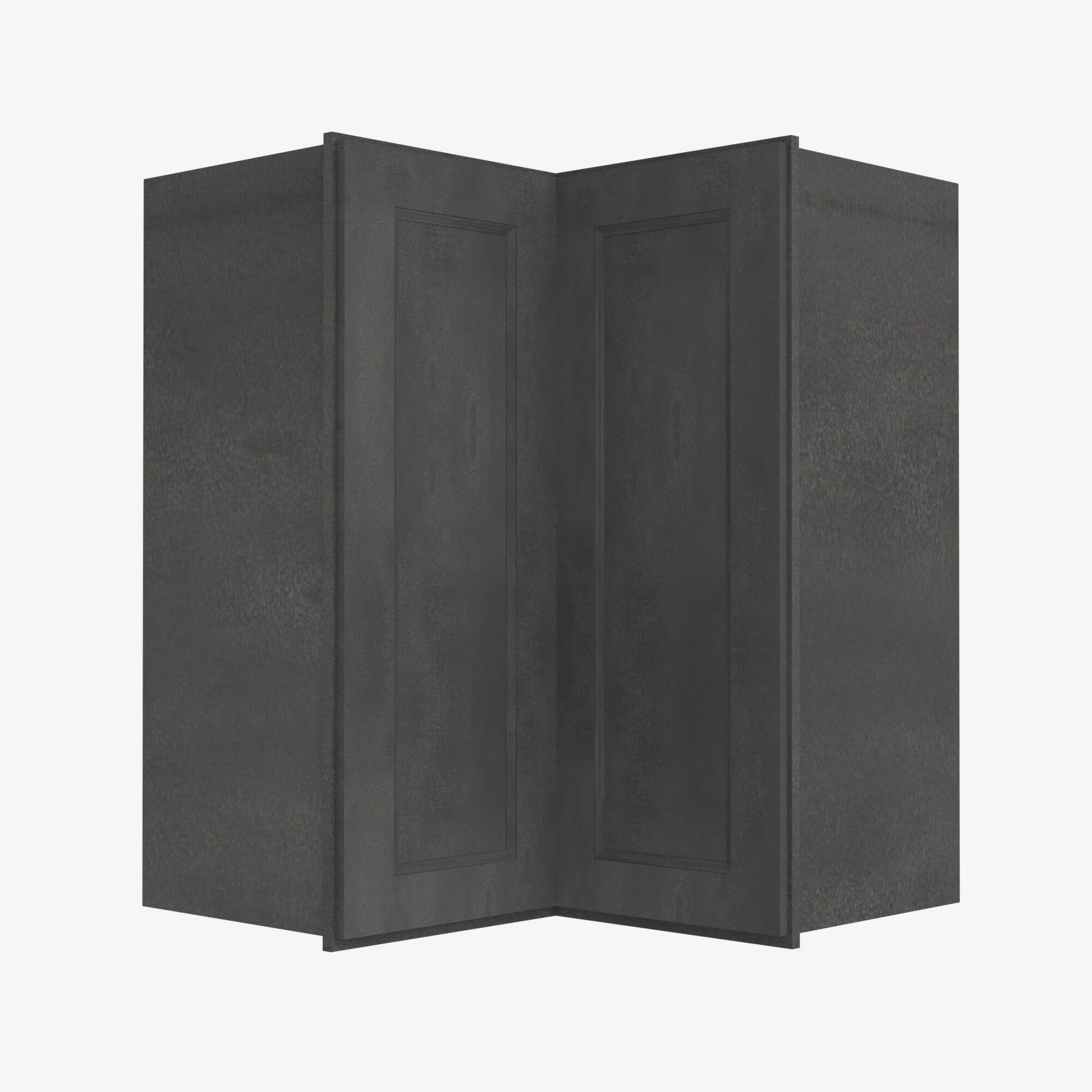 AA-WSQ2436 24 Inch Easy Reach Wall Corner Cabinet | Blaze Black Shaker - image 4