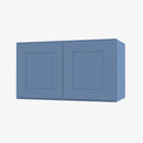AX-W332424B Double Door 33 Inch Wall Refrigerator Cabinet | Xterra Blue Shaker - image 1