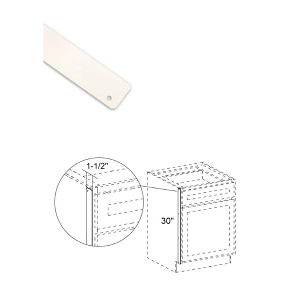 Stainless Steel Heat Shield With Pre-Drilled Mounting Holes 1/16" Thick Powder-Coated Steel (White)