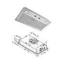 Fabuwood Allure Imperio Nickel – RHBB 250 CFM STAINLESS VENTILATOR - image 1