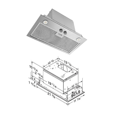 Fabuwood Allure Fusion Timber – RHBB 400 CFM STAINLESS VENTILATOR - image 1