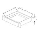 Fabuwood Allure Galaxy Mocha 30" W X 5" H X 21" D Knee Drawer Cabinet - image 1