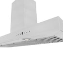 ZLINE 30 in. Convertible Vent Wall Mount Range Hood in Stainless Steel (KE-30) built-in lighting.