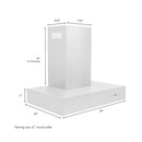 ZLINE 30 in. Convertible Professional Wall Mount Range Hood in Stainless Steel (KECOM-30) - image 9