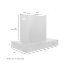 ZLINE 36 in. Ducted Professional Wall Mount Range Hood in Stainless Steel (KECOM-36) - image 9