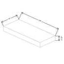 Fabuwood Allure Nexus Frost 24" W X 2 1/2" H X 10" D Walnut Floating Shelf With LED - image 1