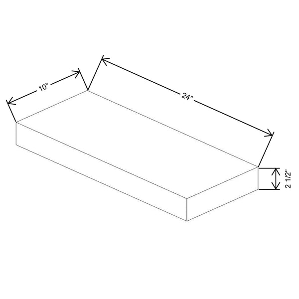 Walnut Floating Shelf With Led