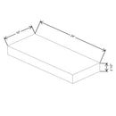 Fabuwood Quest Metro Mist 24" W X 2 1/2" H X 10" D Floating Shelf With LED - image 1