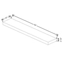 Fabuwood Allure Nexus Frost 54" W X 2 1/2" H X 10" D Walnut Floating Shelf With LED - image 1