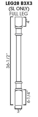 TQ-LEG28 B3x3 Trimmable Full Decor Leg | TSG Forevermark Townplace Cerema - image 3