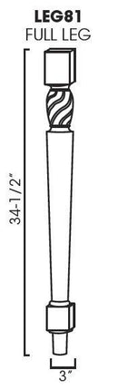 SL-LEG81 Full Decor Leg | TSG Forevermark Signature Pearl - image 1