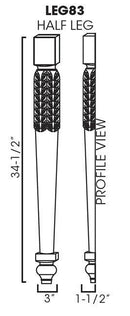 SL-LEG83 Half Decor Leg | TSG Forevermark Signature Pearl - image 2