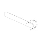 Fabuwood Illume Catalina Muratti 4 96" W x 1 1/2" H x 3/4" D Light Rail Molding - image 1
