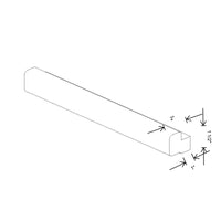 Fabuwood Illume Catalina Bianco Matte 96" W x 1 1/2" H x 3/4" D Light Rail Molding
