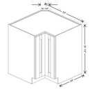 Fabuwood Allure Galaxy Mocha 33" W X 34 1/2" H X 24" D Lazy Susan Base Cabinet - LEFT SIDE (LS) - image 1