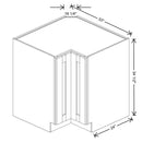 Fabuwood Allure Galaxy Linen 33" W X 34 1/2" H X 24" D Lazy Susan Base Cabinet - BOTH SIDE (BS) - image 1