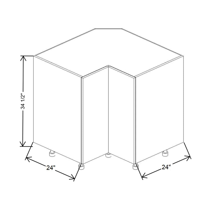 Fabuwood Illume Tuscany Muratti 4 36" W x 34 1/2" H x 24" D Lazy Susan Base Cabinet - image 1