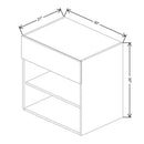 Fabuwood Illume Catalina Bianco Matte 30" W x 30" H x 21" D Lift Up Wall Cabinet - image 1