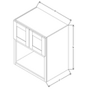 Fabuwood Allure Galaxy Mocha 30" W X 36" H X 21" D Microwave Cabinet - RIGHT SIDE (RS) - image 1