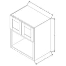 Fabuwood Allure Galaxy Nickel 30" W X 36" H X 21" D Microwave Cabinet - RIGHT SIDE (R) - image 1