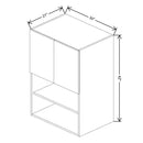 Fabuwood Illume Tuscany Olmo 3 30" W x 42" H x 21" D Microwave Cabinet - image 1