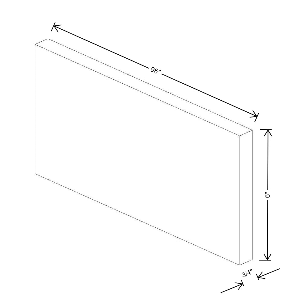Fabuwood Allure Nexus Frost 96" W X 6" H X 3/4" D Molding Extension - image 1