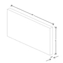 Fabuwood Allure Galaxy Nickel 96" W X 6" H X 3/4" D Molding Extension - image 1