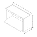 Fabuwood Allure Galaxy Frost 30" W X 18" H X 12" D Microwave Cabinet - BOTH SIDE (BS) - image 1