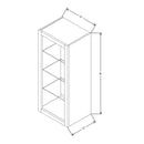 Fabuwood Allure Galaxy Timber 15" W X 36" H X 12" D Wall No Door Cabinet - BOTH SIDE (BS) - image 1