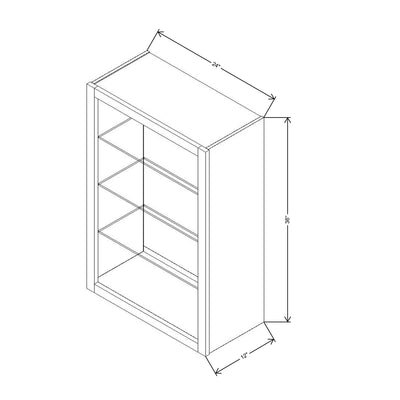 Fabuwood Allure Nexus Frost 24" W X 36" H X 12" D Wall No Door Cabinet - RIGHT SIDE (R) - image 1