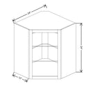 Fabuwood Allure Onyx Horizon 24" W X 30" H X 12" D Wall Corner No Door Cabinet - BOTH SIDE (BS) - image 1