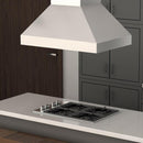 ZLINE 30 in. Ducted Island Mount Range Hood in Stainless Steel (597i-30) top.