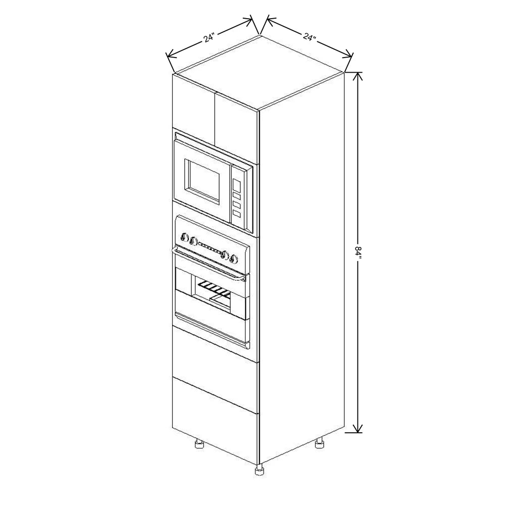 Fabuwood Illume Tuscany Muratti 4 24" W x 84" H x 24" D Combo Oven W/2 Drawers Cabinet - image 1