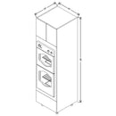 Fabuwood Illume Catalina Muratti 4 24" W x 90" H x 24" D Double Oven W/1 Drawer Cabinet - image 1