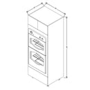 Fabuwood Illume Tuscany Muratti 1 30" W x 84" H x 24" D Double Oven W/1 Drawer Cabinet - image 1