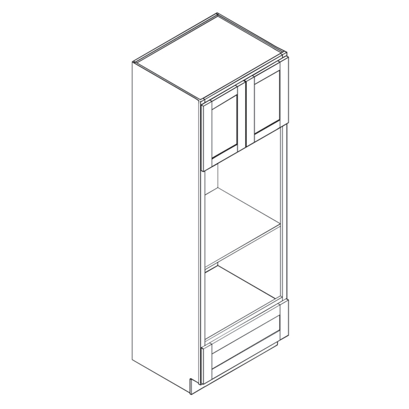 WS-VWS-OC3084U-5PD 30"W x 84"H Tall Oven Cabinet