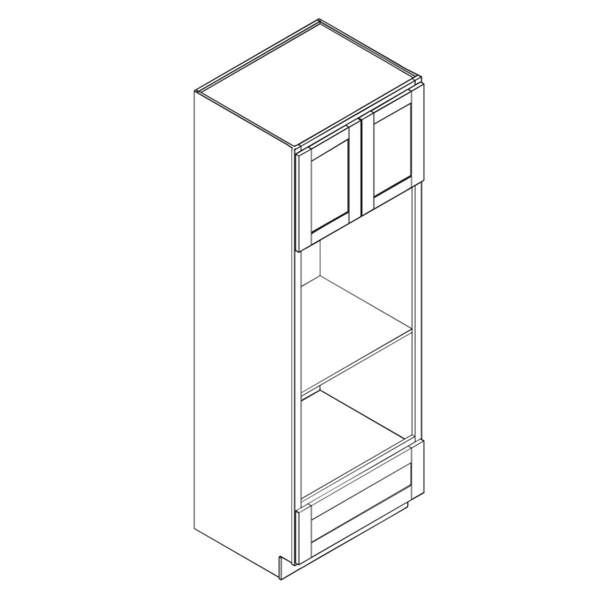 WS-VWS-OC3084U-5PD 30"W x 84"H Tall Oven Cabinet