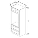 Fabuwood Allure Galaxy Timber 33" W X 84" H X 24" D Combo Oven Tall Cabinet - RIGHT SIDE (R) - image 1