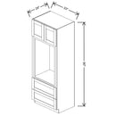 Fabuwood Allure Galaxy Linen 33" W X 90" H X 24" D Combo Oven Tall Cabinet - RIGHT SIDE (R) - image 1