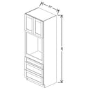 Fabuwood Allure Galaxy Frost 33" W X 96" H X 24" D Single Oven Tall Cabinet - RIGHT SIDE (R) - image 1