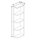 Fabuwood Quest Metro Java 06" W X 42" H X 12" D Wall Open End Cabinet - image 1