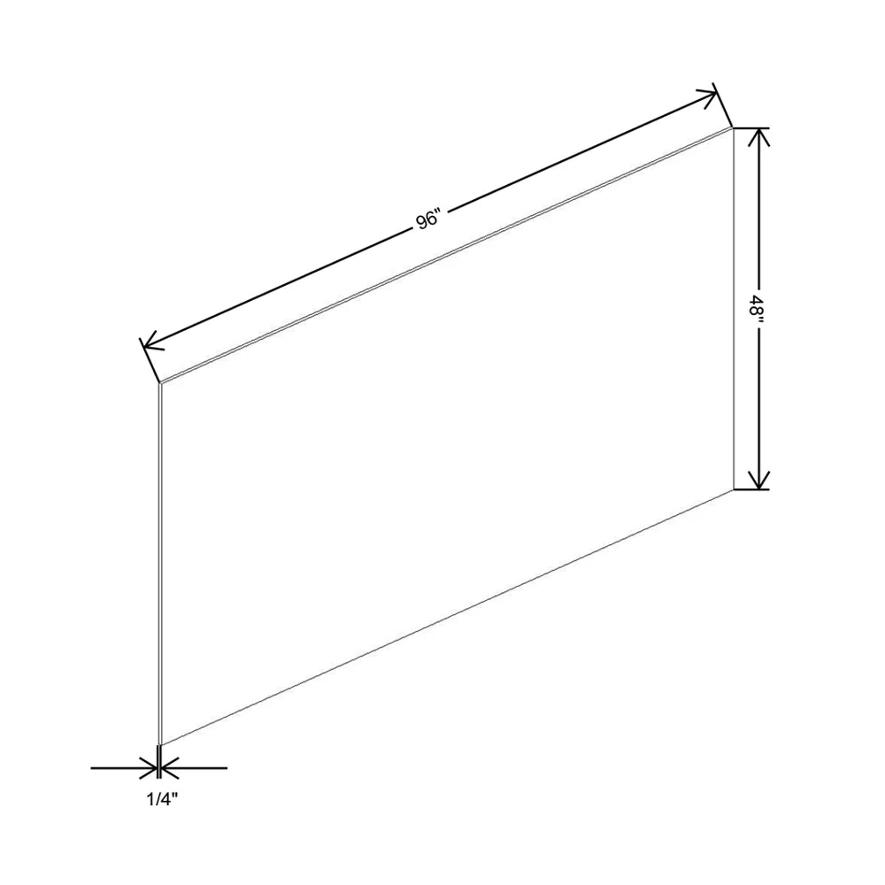 Fabuwood Allure Galaxy Horizon 48" W X 96" H X 1/4" D Back Panel - image 1