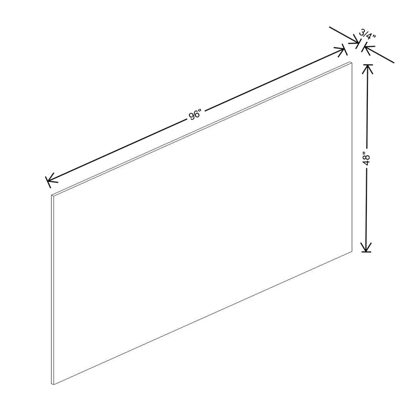 Fabuwood Illume Tuscany Olmo 3 96" W x 48" H x 3/4" D Mdf Panel