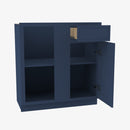 PD-BBLC45/48-42W Double Door 42 Inch Base Blind Corner Cabinets Cabinet | Petit Blue - image 2