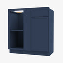 PD-BBLC39/42-36W Double Door 36 Inch Base Blind Corner Cabinets Cabinet | Petit Blue - image 3