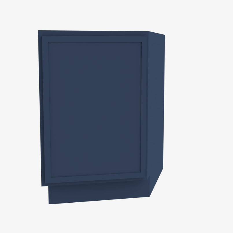 PD-BTC12R Single Door Cabinets 12 Inch Base Base Transitional Cabinet Right | Petit Blue - image 3