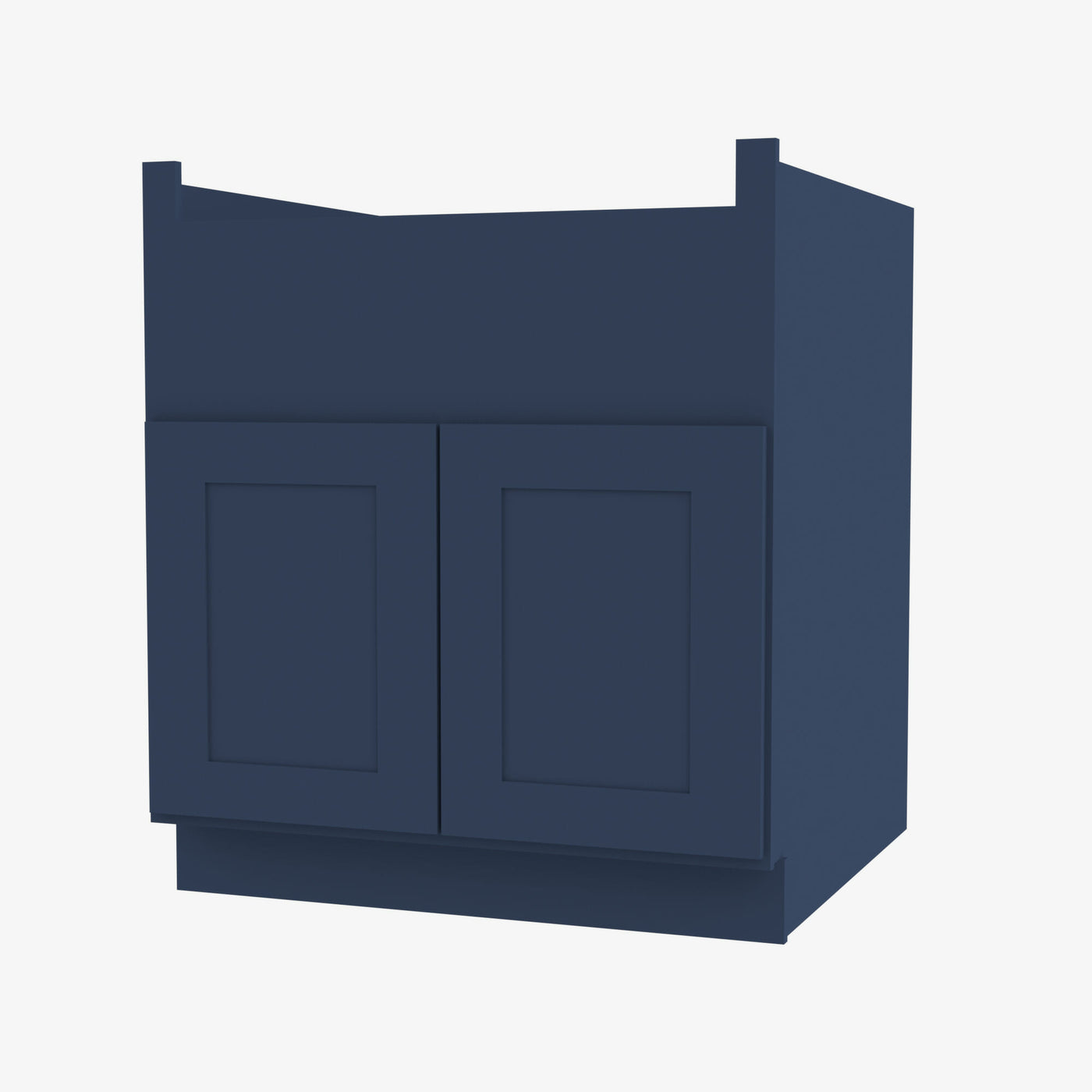 PD-FSB36B Double Door 36 Inch Farmhouse Sink Base Cabinet | Petit Blue